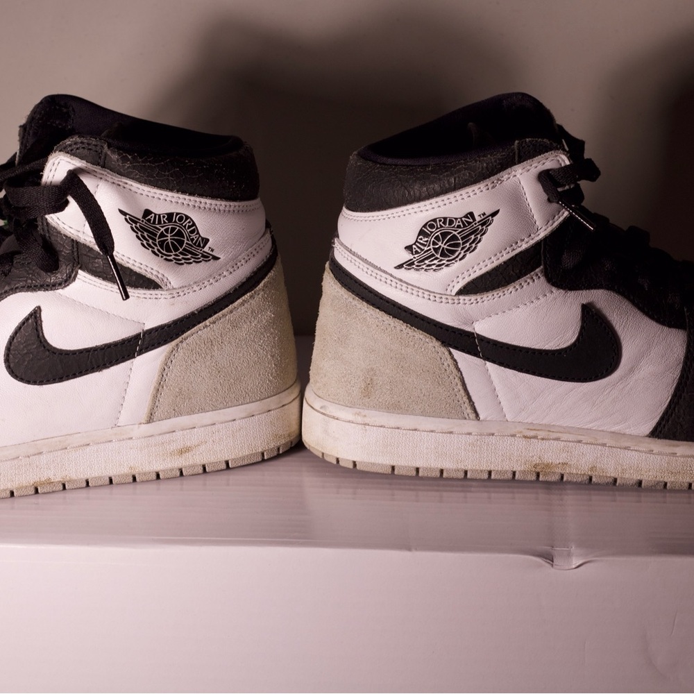 Jordan Black and White Athletic Shoes